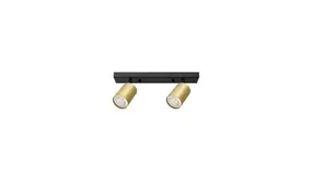 Braytron LED Plafondspot Beta - 2x GU10 fitting - 300x120mm - Goud