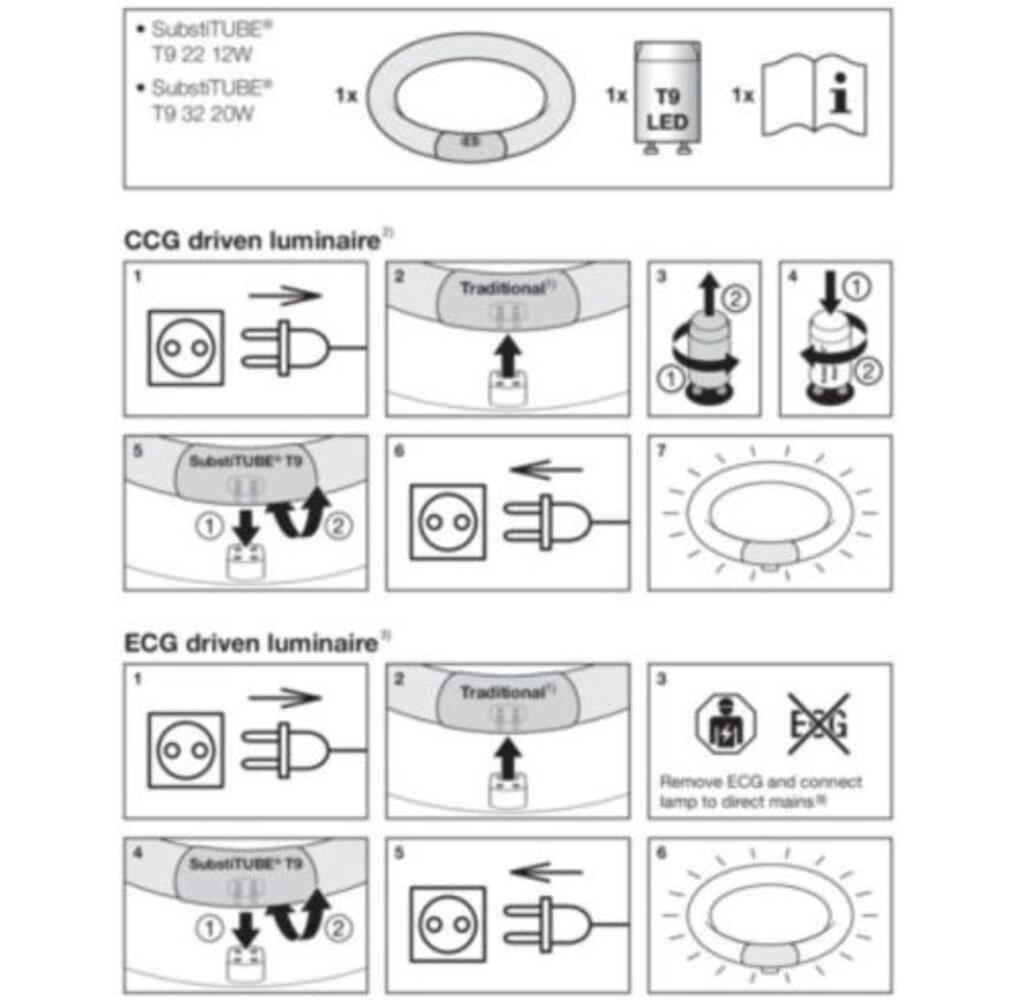 Ledvance Zakelijk: Professionele LED Verlichting & Armaturen | voor de installateur LEDVANCE LED T9 cirkelbuis G10q 18,3W 2200lm 4000K vervangt 32W