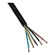 LCB LED Europe  Installatiekabel Neopreen 5x1.5mm² H07RN-F zwart Eca 100 meter