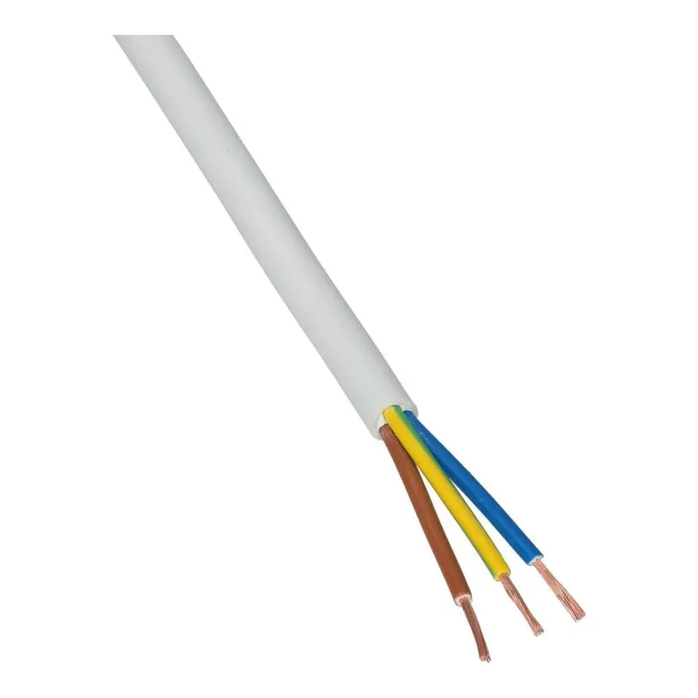 LCB LED Europe   Installatiekabel rond 3x1.5mm² H05VV-F VMVL wit 100 meter