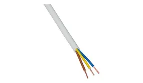 LCB LED Europe  Installatiekabel rond 3x1.5mm² H05VV-F VMVL wit 100 meter