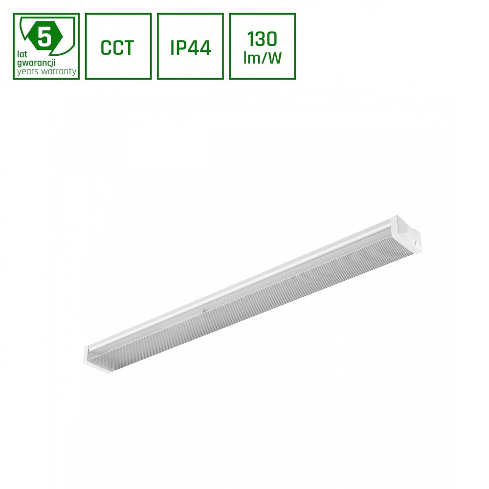 Spectrum voor de installateur LED Montagebalk Limea PLED Montagebalk Limea Prisma IP44  - 120CM  - 20-40W 2600-5200Lm - 3CCT 830-860  3000K-6000K | UGR19 Prisma  - IK10  risma IP44  - 120CM  - 20-40W 5200Lm - 3CCT 830-860  3000K-6000K | UGR19 Prisma  - IK10