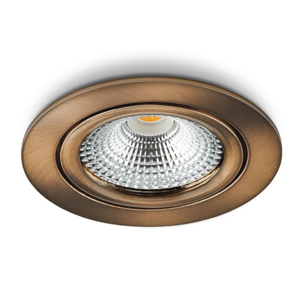 LCB LED Europe  LED Inbouwspot IP54 - 85mm - Koper Brons - 5W 480Lm - 2700K 827 Warm Wit | Dimbaar - Geschikt voor badkamer