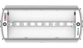 VanLien Noodverlichting: Vluchtwegsignalering  voor de installateur Aqualux Decentraal 1 urig continu opbouw led arm atuur met lichtsensor,