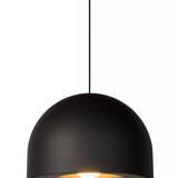 Lucide LED Hanglamp XL 50CM - AKRON Mat Zwart  |  E27 fitting - 1-Lichts - Lucide
