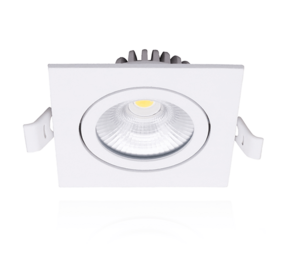 LCB LED Europe  Dimbaar LED Inbouwspot Vierkant Wit  - 6W 500Lm  - 3CCT 827-840 2700-4000K | TRIAC DIM - Multi Color Switch