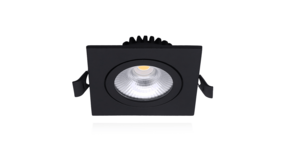 LCB LED Europe  Dimbaar LED Inbouwspot Vierkant Zwart  - 6W 500Lm  - 3CCT 827-840 2700-4000K | TRIAC DIM - Multi Color Switch