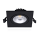 LCB LED Europe  Dimbaar LED Inbouwspot Vierkant Zwart  - 6W 500Lm  - 3CCT 827-840 2700-4000K | TRIAC DIM - Multi Color Switch
