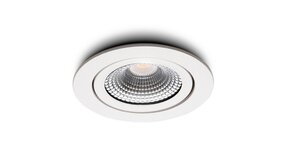 LCB LED Europe  Dimbaar LED Inbouwspot IP54 - 82MM Wit - Ultra Slim 23MM - 5W 450Lm -  922   2200K Extra Warm | Zaagmaat 75MM - TRIAC DIM - 5 Jaar Garantie