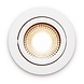 LCB LED Europe  LED Inbouwspot IP54 - Wit Kantelbaar - 5W 450LM -  2200K Warm Wit - CRI90> | Zaagmaat 75mm - Inbouwdiepte 23mm - TRIAC Dimbaar