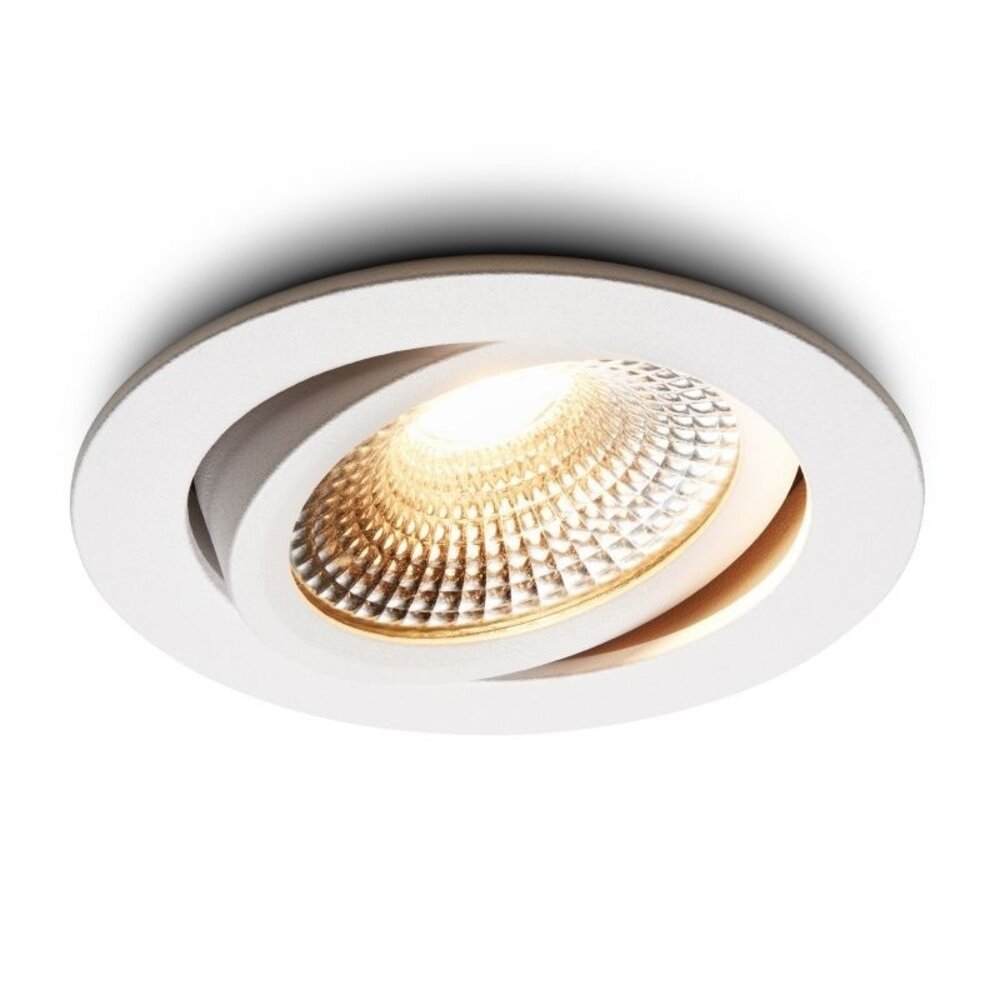 LCB LED Europe  Dimbaar LED Inbouwspot IP54 - 82MM Wit - Ultra Slim 23MM - 5W 450Lm -  922   2200K Extra Warm | Zaagmaat 75MM - TRIAC DIM - 5 Jaar Garantie