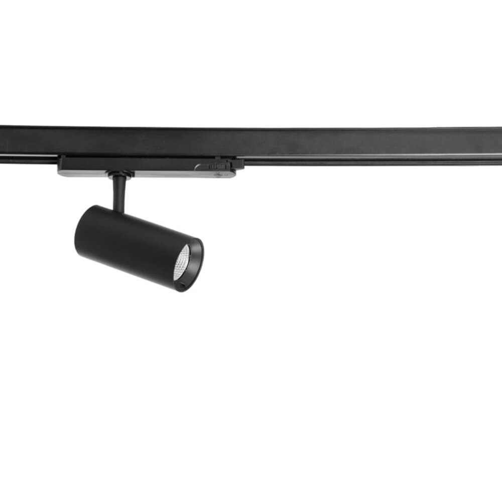 Dimbaar LED Railspot 3-Fase Mini - Mat Zwart - 8W 600Lm - 3CCT 925-927-927 - 2500-3000K | 45D - TRIAC DIM - Multi Color Switch