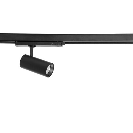 Dimbaar LED Railspot 3-Fase Mini - Mat Zwart - 8W 600Lm - 3CCT 925-927-927 - 2500-3000K | 45D - TRIAC DIM - Multi Color Switch
