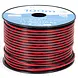 2-Aderig Ledstrip aansluitsnoer 2x 0.75mm2 | 100 Meter op rol - 22AWG Kabel Rood / Zwart