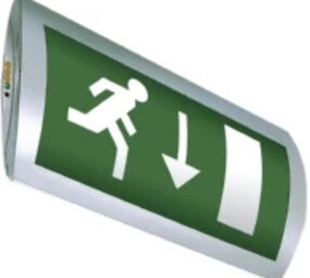 VanLien Noodverlichting: Vluchtwegsignalering  voor de installateur Optilux - OLN-1/ZT/LED / Decentraal 1 watt continu wandopbouw led armatuur, inclusief automatis, Noodverlichtingsarmatuur,