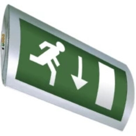 VanLien Noodverlichting: Vluchtwegsignalering  voor de installateur Optilux - OLN-1/ZT/LED / Decentraal 1 watt continu wandopbouw led armatuur, inclusief automatis, Noodverlichtingsarmatuur,