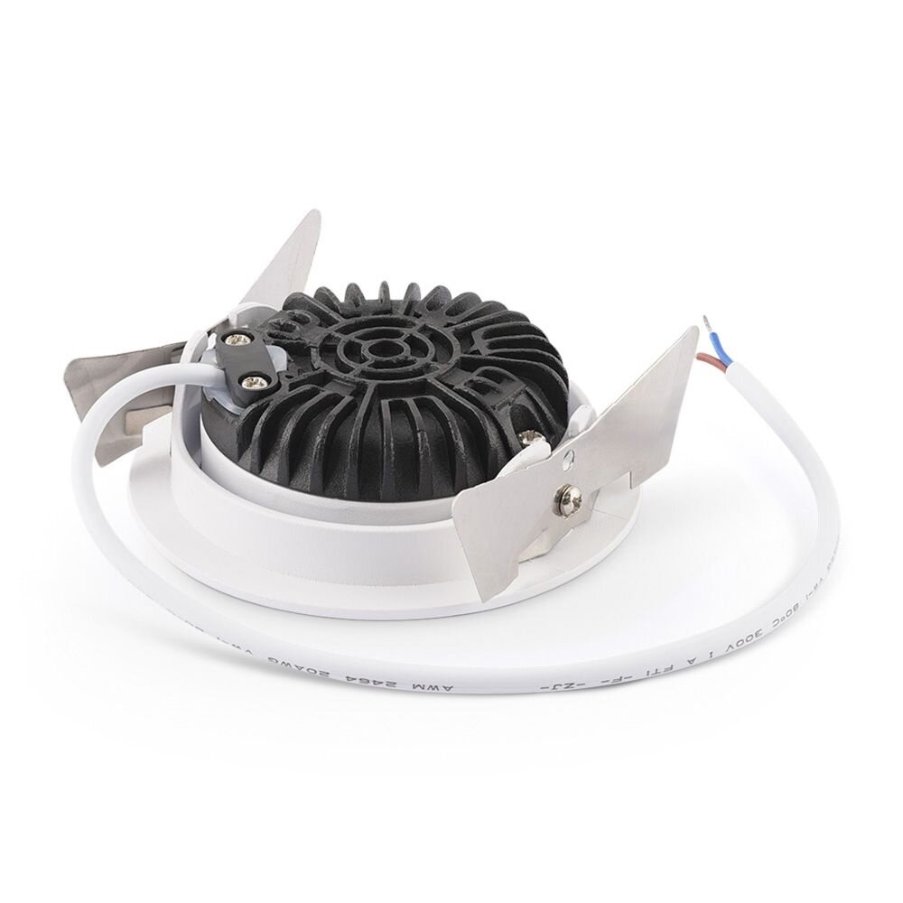 Dimbare LED Inbouwspot IP54 - Pro Slim Line - Wit 82MM - 5W 450LM - 2700K 927 Warm Wit | TRIAC DIM - Zaagmaat 75MM | 23MM Hoog