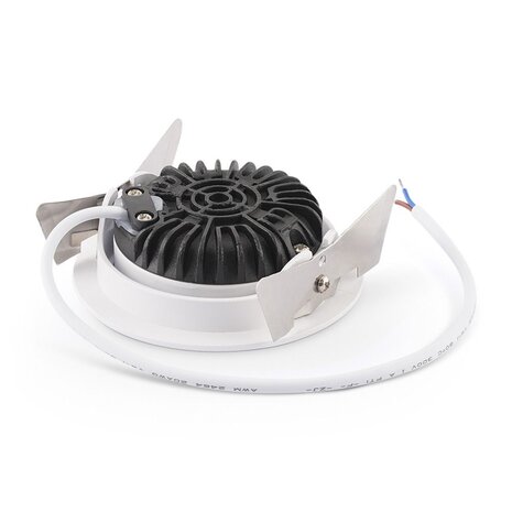 Dimbare LED Inbouwspot IP54 - Pro Slim Line - Wit 82MM - 5W 450LM - 2700K 927 Warm Wit | TRIAC DIM - Zaagmaat 75MM | 23MM Hoog