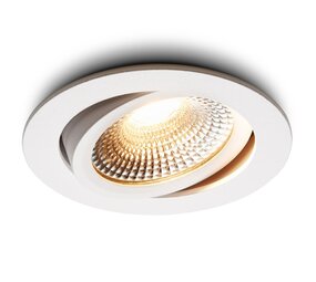 Dimbare LED Inbouwspot IP54 - Pro Slim Line - Wit 82MM - 5W 450LM - 2700K 927 Warm Wit | TRIAC DIM - Zaagmaat 75MM | 23MM Hoog