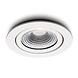 Dimbare LED Inbouwspot IP54 - Pro Slim Line - Wit 82MM - 5W 450LM - 2700K 927 Warm Wit | TRIAC DIM - Zaagmaat 75MM | 23MM Hoog
