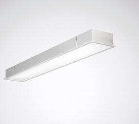 Trilux voor de professionele installateur DALI LED Bandraster Inbouw armatuur 1247x184MM - Opendo G2 M37  - 28W 4000Lm - 3000K 830 Warm Wit | UGR19 Prisma - DALI2 DIM