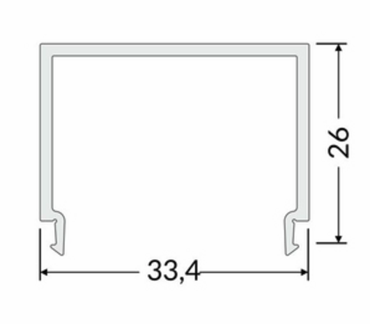 LCB LED Europe  LED Afdekkap Opaal - E9 Click Systeem - 3 Meter | Gelijkmatige Lichtverdeling