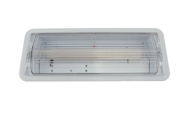 Macbright LED Noodverlichting inbouw armatuur IP20 - TIC Anti Paniek - 4W 320Lm 5000K | IK08 - Auto test - 390x130mm - Zonder Pictogram  - NiCd 4.8V/1800mAh