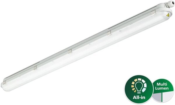 Philips LED Verlichting | Officieel distributeur Philips LED Waterdichte Montagebalk CoreLine WT120C Gen2 25/43W 3700/6000lm - 840 Koel Wit | 150cm