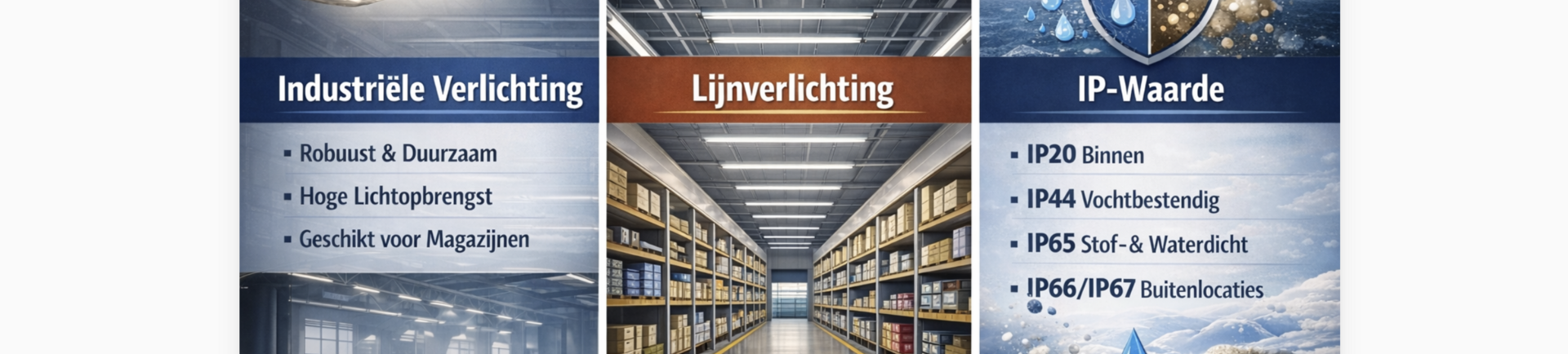 Alles wat je moet weten over industriële verlichting, lijnverlichting en IP-waarde