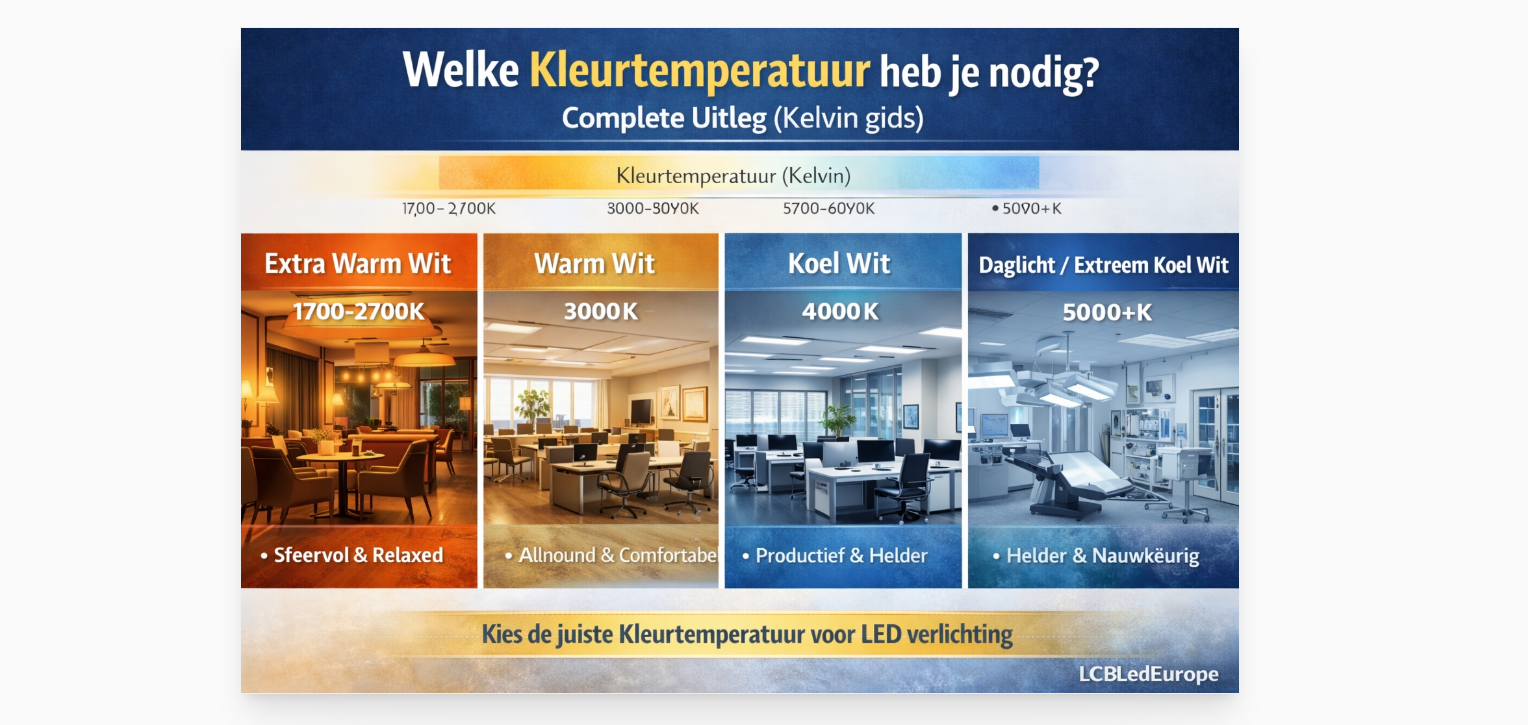 Welke kleurtemperatuur heb je nodig?