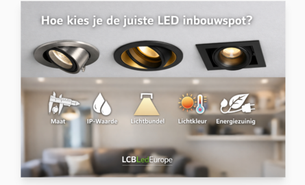 Hoe kies je de juiste inbouwspot? Complete gids voor LED inbouwspots