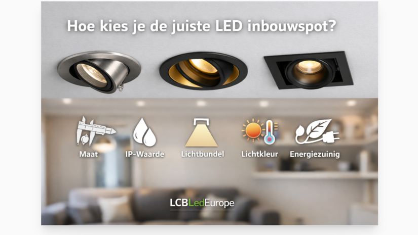 Hoe kies je de juiste inbouwspot? Complete gids voor LED inbouwspots