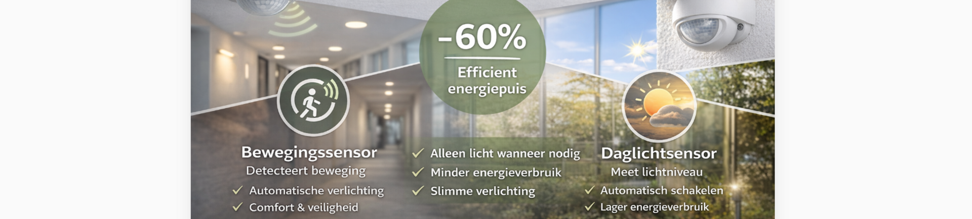 Alles wat je moet weten over bewegingssensoren, daglichtsensoren en energiebesparing