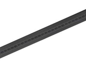 Intra Lighting voor de zakelijke markt: Exclusieve verlichting voor de architect Dimbaar LED Bandraster armatuur UGR19 - Zwart - 1200x150MM  - 34W 4000Lm - HCL Tunable White 927-965  2700-6500K - Matt Alu reflector | DALI-2 DT8 - 2 Meter - Wieland GST18i5