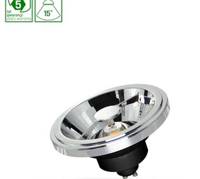 Spectrum voor de installateur LED Spot - GU10 AR111 - 12W vervangt 100W - 4000K helder wit licht - Lichtspreiding 15°