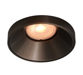 Artdelight Inbouwspot Antiek Brons - MALMO 85MM - Verzonken 1-Lichts | IP20 - GU10 fitting - excl. lichtbron - Zaagmaat 75MM
