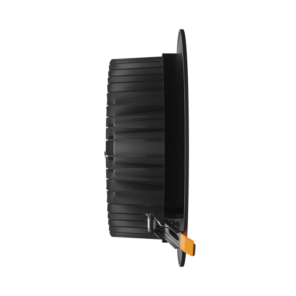 Spectrum voor de installateur LED Downlight IP54 - VIRGA 2 Zwart - 230MM - 40W 4600Lm - 3000K 830 Warm Wit  | 90° Graden Spreidingshoek - 210MM Zaagmaat