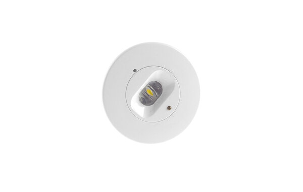 Macbright LED Noodverlichting Anti paniek - 60MM Moon Wit - inbouwspot 3W 230Lm - 5000K 850 Koel Daglicht | NiCd 3.6V/ 1800mAh - 38MM Zaagmaat - Auto test functie