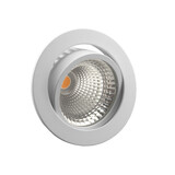 Macbright LED Downlight Kantelbaar -  165MM SUN-3 - 9.2W  1100Lm - 3000K 830 Warm Wit  |  36D - Zaagmaat 150MM + Eurostekker