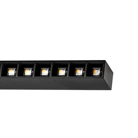 Spectrum voor de installateur DALI LED Modern Pendelarmatuur - ALLDAY Zwart - 55W 6210Lm - TW Tunable White 930-960 3000-6000K | 80D -DALI2 DIM - 1680x70mm - Darklight