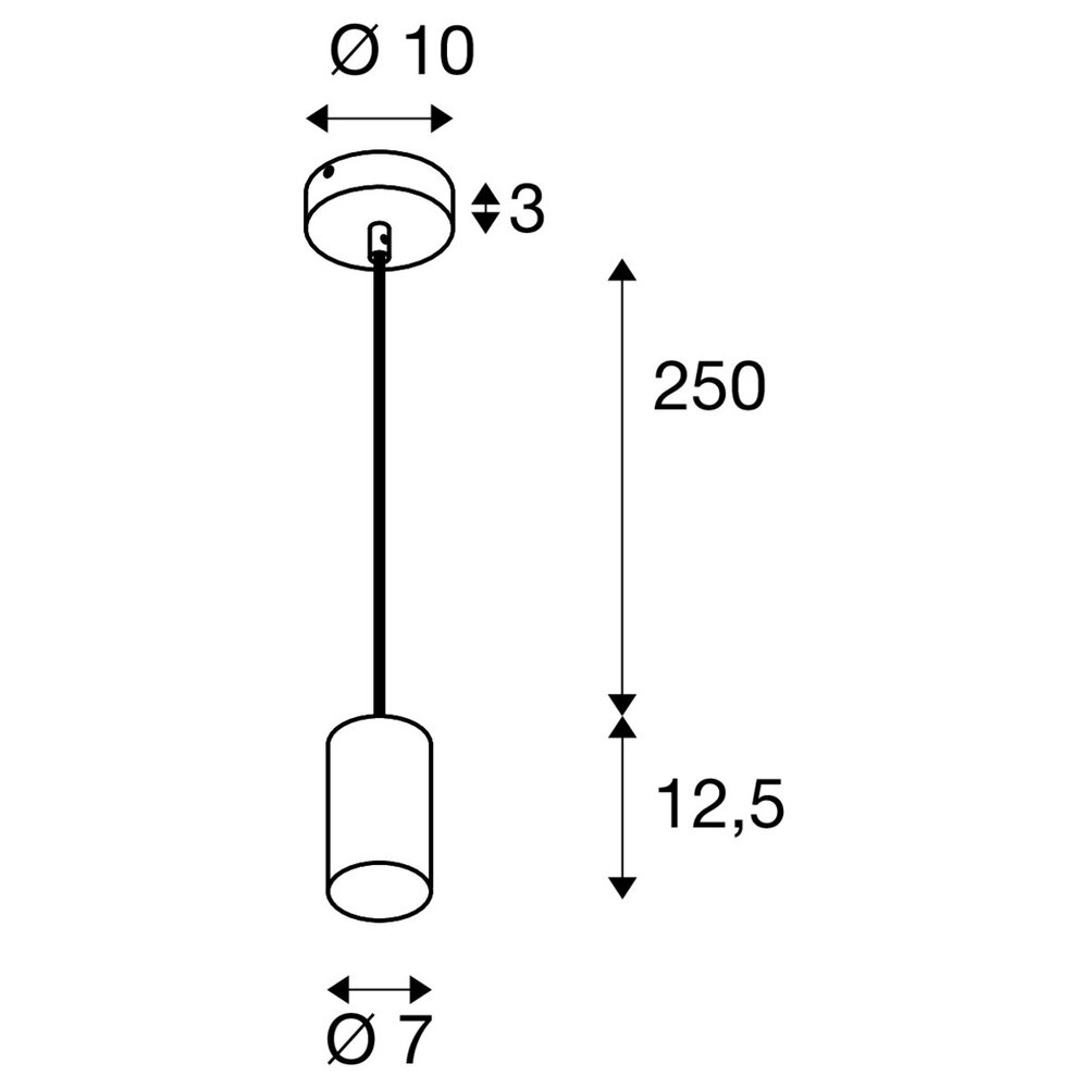 SLV: Innovatieve lichtoplossingen voor de zakelijke klant Hanglamp Pendelarmatuur Tube - GU10 Fitting | Mat Zwart | Pendeldraad 2500mm - max. 10 W - 3 Jaar Garantie SLV: Innovatieve lichtoplossingen voor de zakelijke klant Hanglamp Pendelarmatuur Tube - GU10 Fitting | Mat Zwart | Pendeldraad 2500mm - max. 10 W - 3 Jaar Garantie