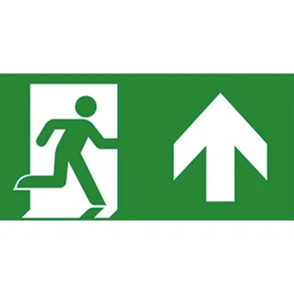 VanLien Noodverlichting: Vluchtwegsignalering  voor de installateur optilux pictogramfolie noodverlichting inlegvel/-plaat rechtdoor/naar boven - 7TCA091350R0480