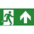 Optilux pictogramfolie noodverlichting inlegvel/-plaat rechtdoor/naar boven - 7TCA091350R0480
