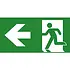 Optilux pictogramfolie noodverlichting inlegvel/-plaat links - 7TCA091350R0484