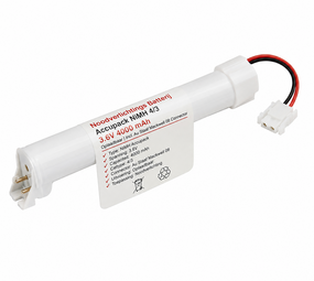 LCB LED Europe Noodverlichtings Batterij Accupack NiMH 3.6V 4/3 4000 mAh | Oplaadbaar | Incl. Au Staaf Mackwell 08 Connector LCB LED Europe Noodverlichtings Batterij Accupack NiMH 3.6V 4/3 4000 mAh | Oplaadbaar | Incl. Au Staaf Mackwell 08 Connector