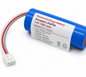LCB LED Europe Noodverlichtings Batterij Accupack LiFePO4 3.4V 1600 mAh | Oplaadbaar | Incl. Connector LCB LED Europe Noodverlichtings Batterij Accupack LiFePO4 3.4V 1600 mAh | Oplaadbaar | Incl. Connector