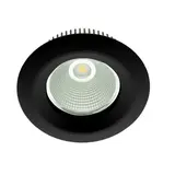 Macbright Noodverlichting LED Downlight IP54 - Pluto 205MM - Zwart - 12.5 1500Lm - 3000K 830 Warm Wit | Zaagmaat 165MM  |  Wieland GST18i4  |  3H accu pack