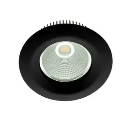 Macbright Noodverlichting LED Downlight IP54 - Pluto 205MM - Zwart - 12.5 1500Lm - 3000K 830 Warm Wit | Zaagmaat 165MM  |  Wieland GST18i4  |  3H accu pack