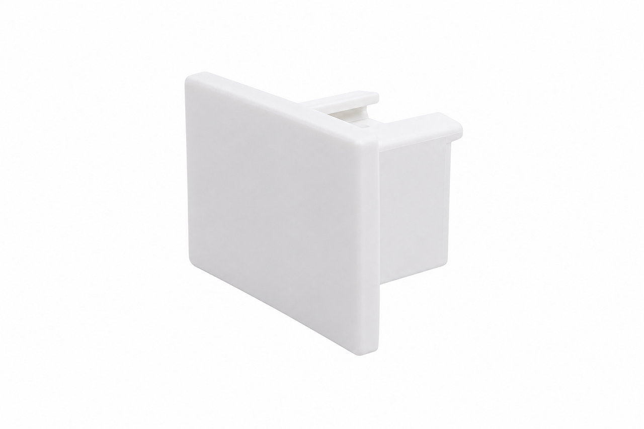 LCB LED Europe DALI 3-Fase Rail Eindkap Wit voor Professionele Railsystemen LCB LED Europe DALI 3-Fase Rail Eindkap Wit voor Professionele Railsystemen