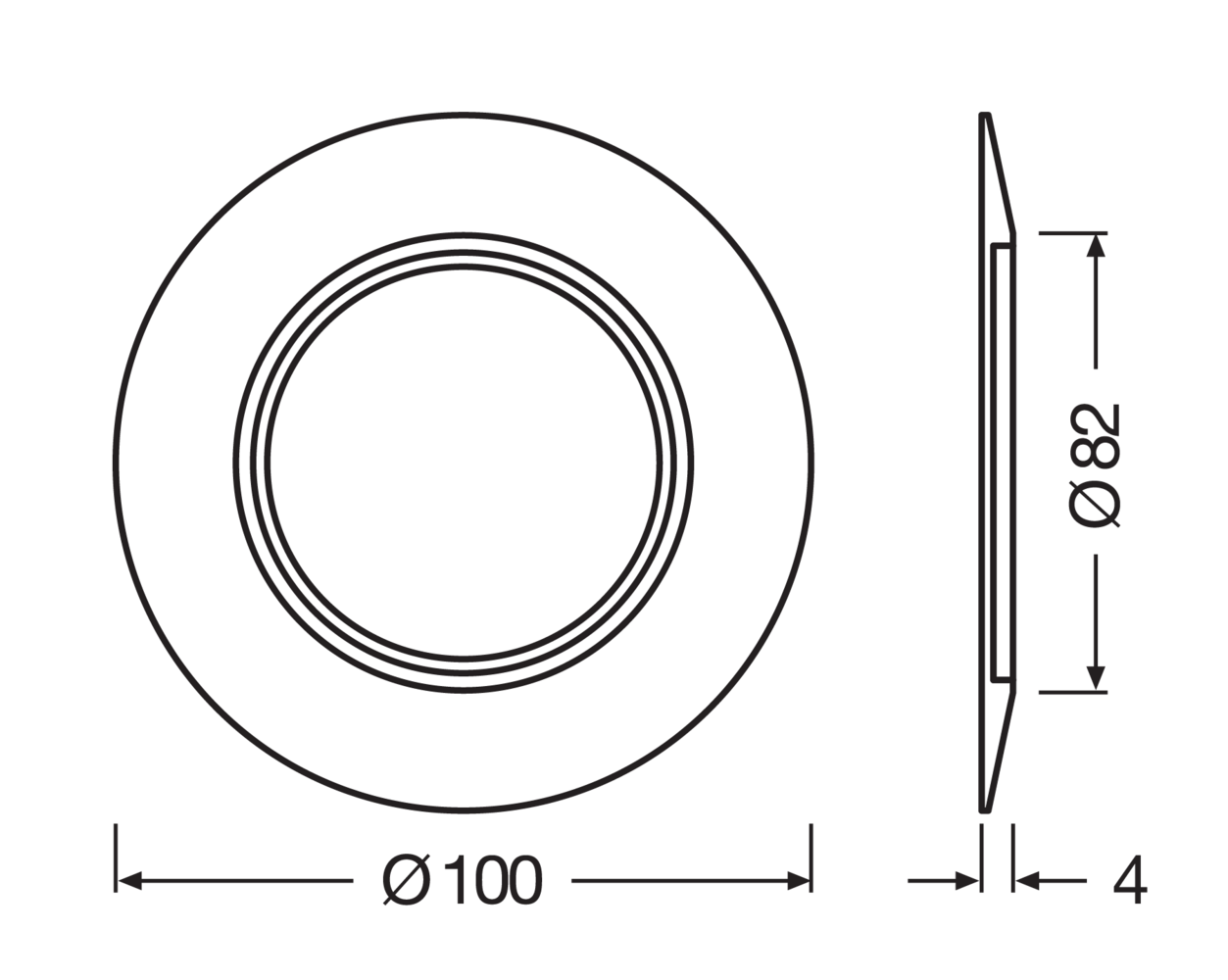 Ledvance Zakelijk: Professionele LED Verlichting & Armaturen Verloopring - Opvulring - Mat Zwart | Ø68-90 opening - Afdekmaat 100MM Ledvance Zakelijk: Professionele LED Verlichting & Armaturen Verloopring - Opvulring - Mat Zwart | Ø68-90 opening - Afdekmaat 100MM